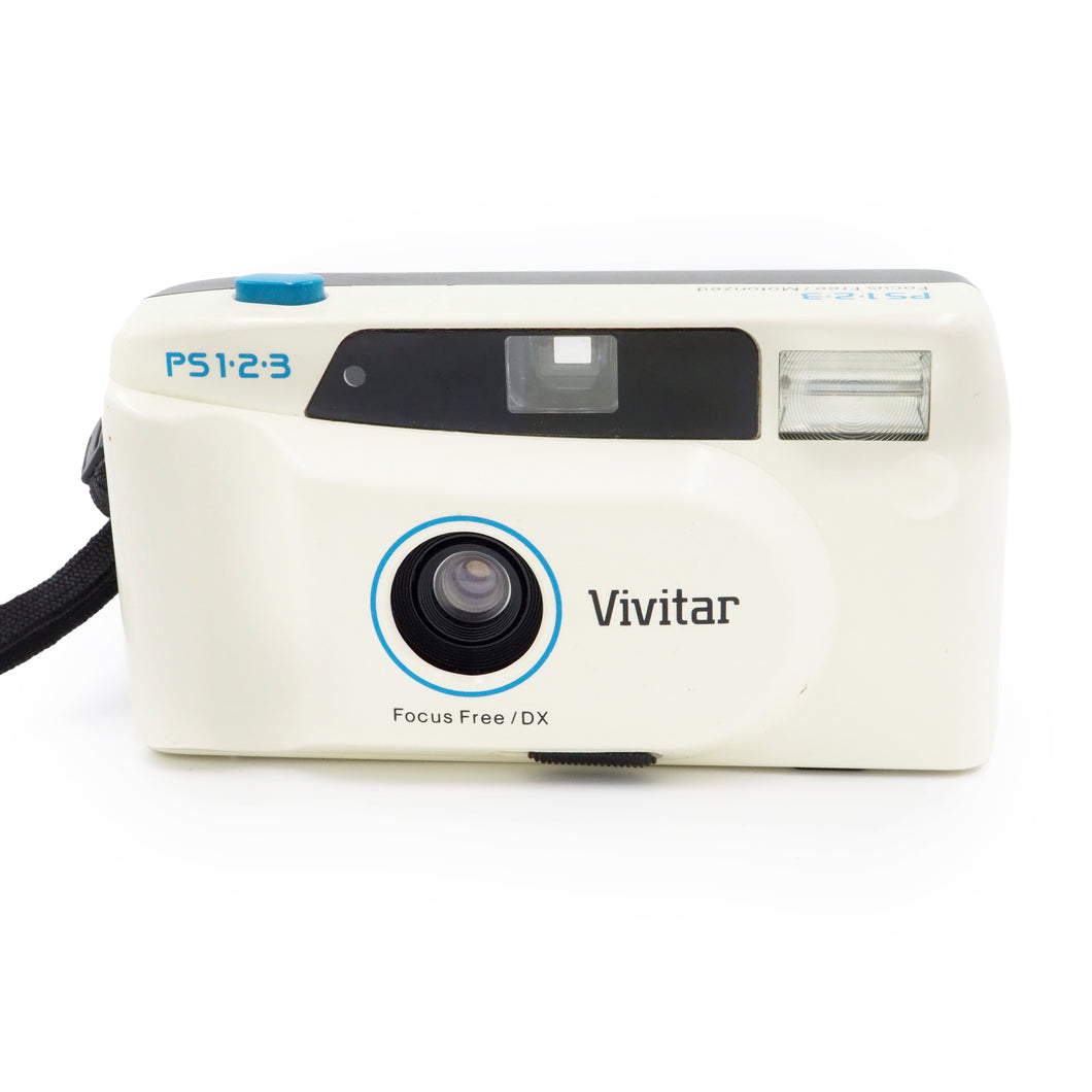 Vivitar PS1-2-3 35mm Point & Shoot Camera - White - USED
