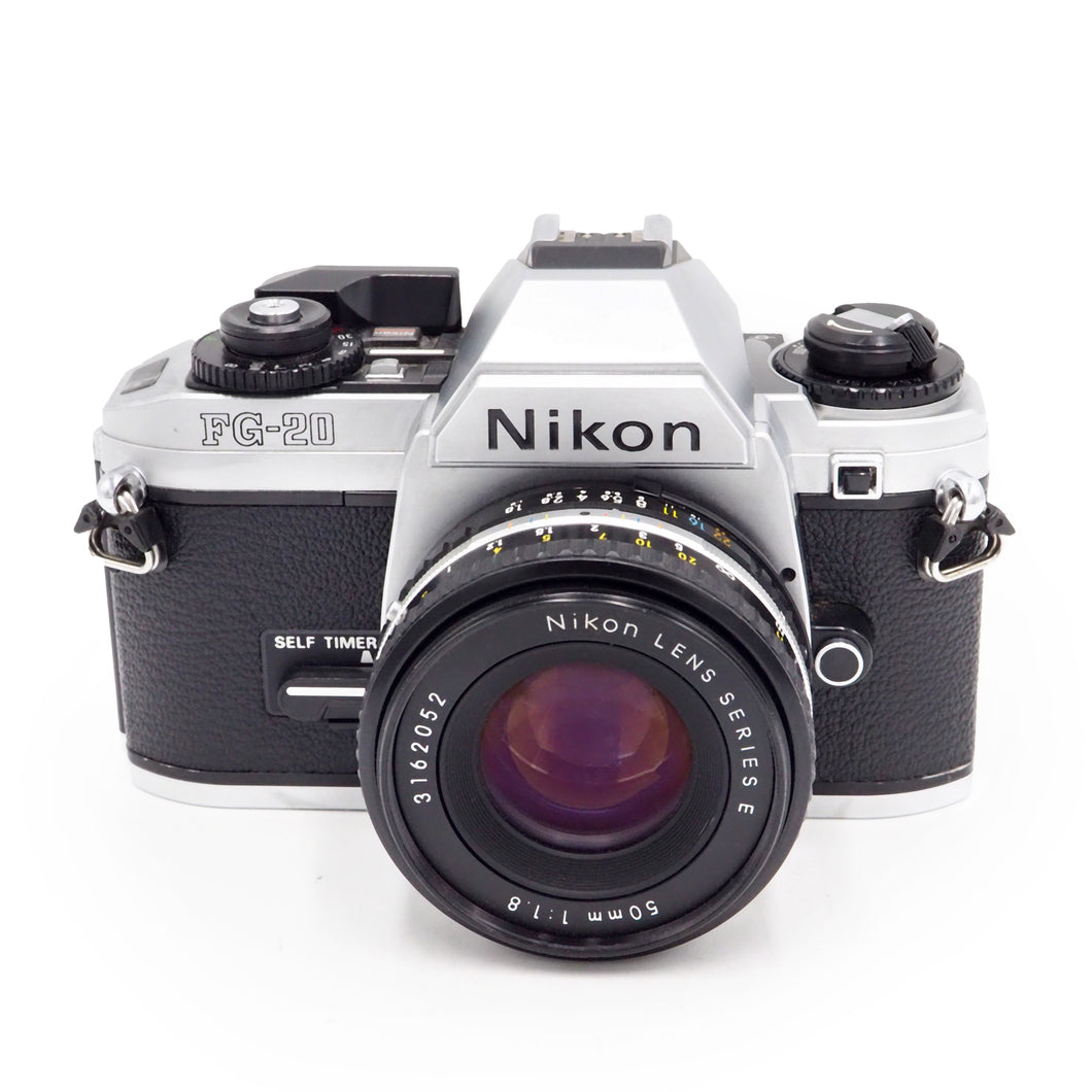 Nikon FG-20 with 50mm f/1.8 Lens - USED