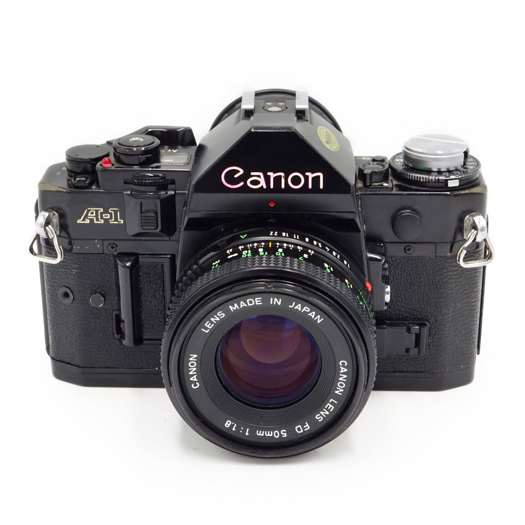 Canon A-1 with 50mm f/1.8 FD Lens - USED
