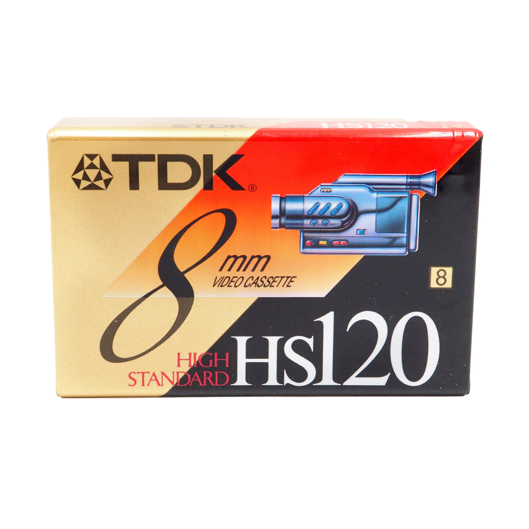 TDK 8mm HS120 Minute Video Cassette Tape