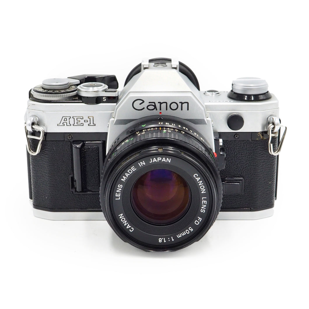 Canon AE-1 with 50mm f/1.8 FD Lens - USED
