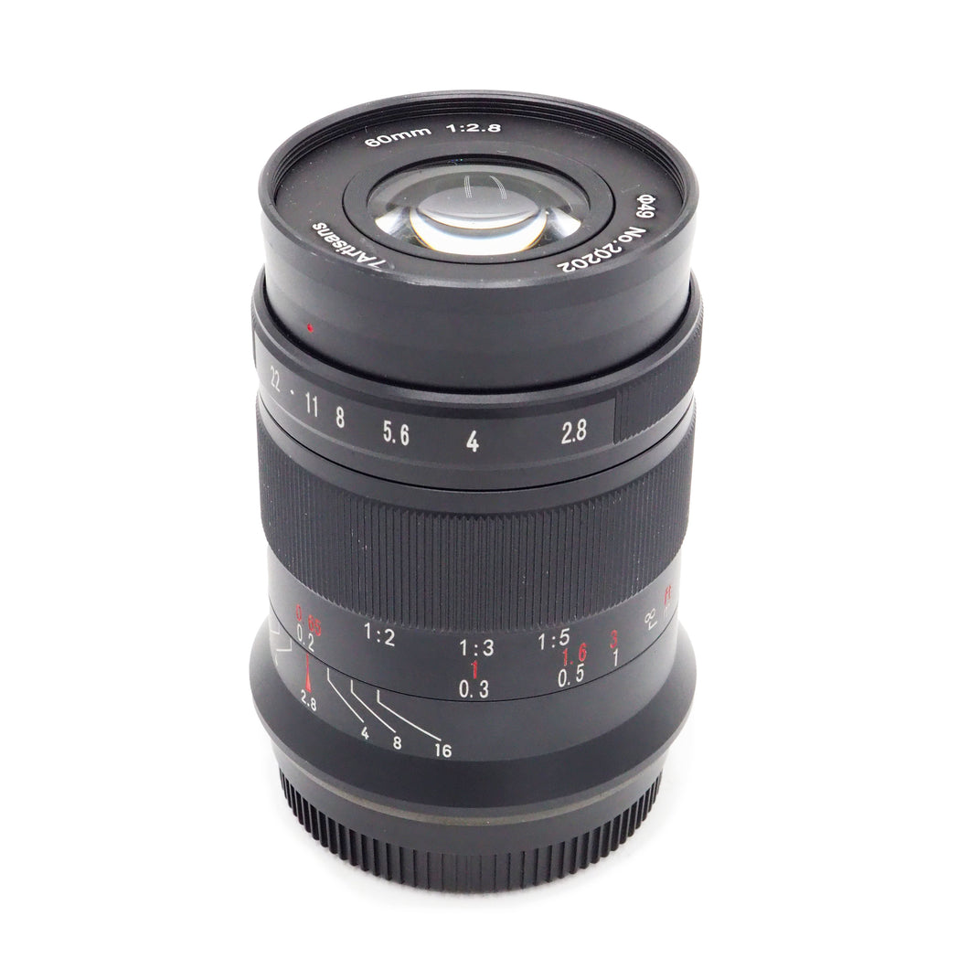 7Artisans 60mm f/2.8 Manual Focus- Fuji FX-Mount - USED