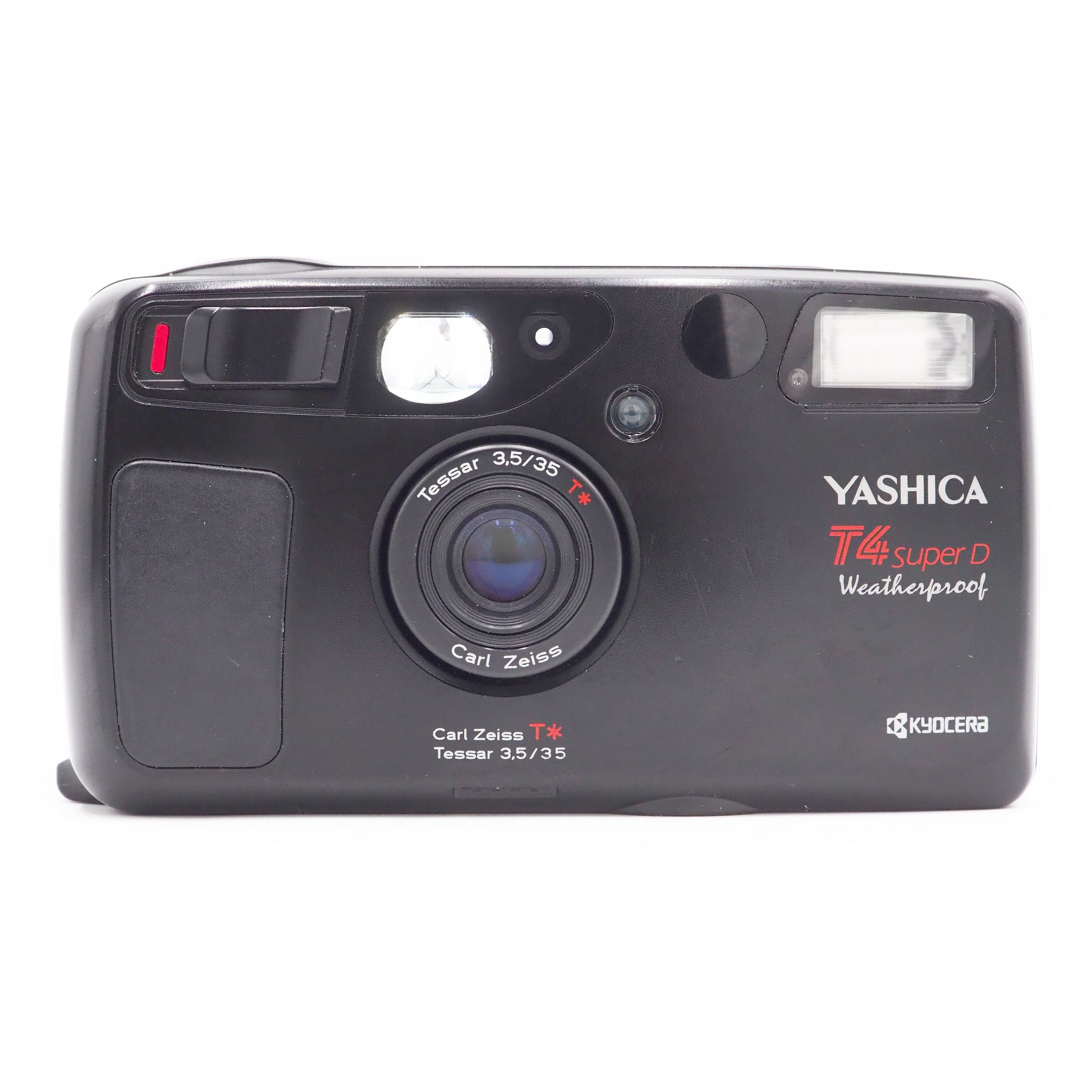 Yashica T4 Super D Weatherproof Point and Shoot 35mm camera - Black - USED