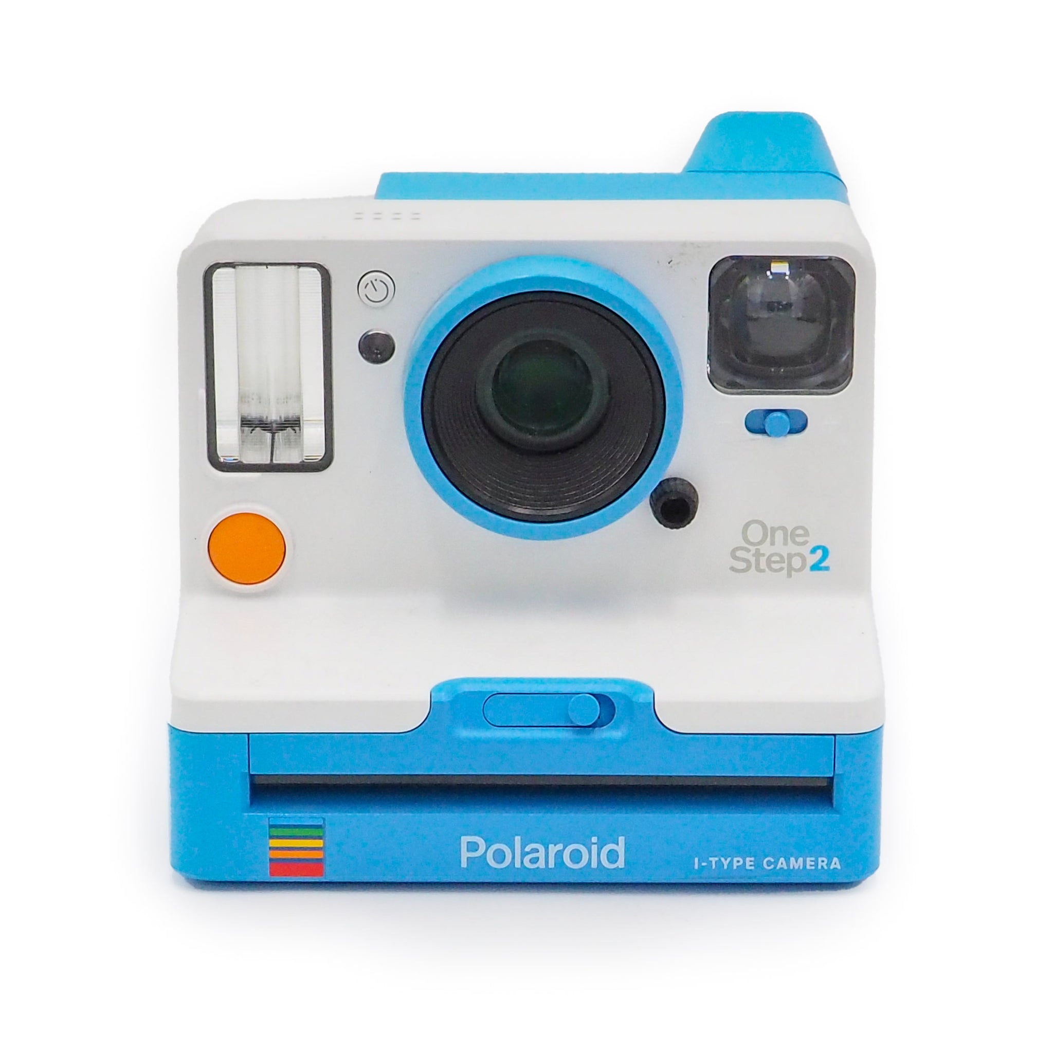 Polaroid One Step Instant Film Camera White and Blue USED