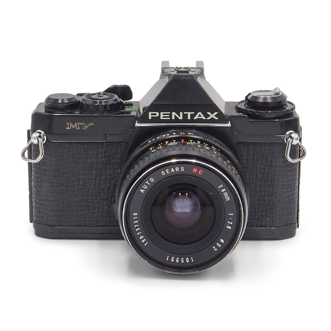 Pentax MV with Sears 28mm f/2.8 MC Lens - USED