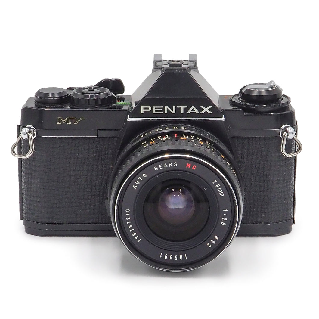 Pentax MV with Sears 28mm f/2.8 MC Lens - USED