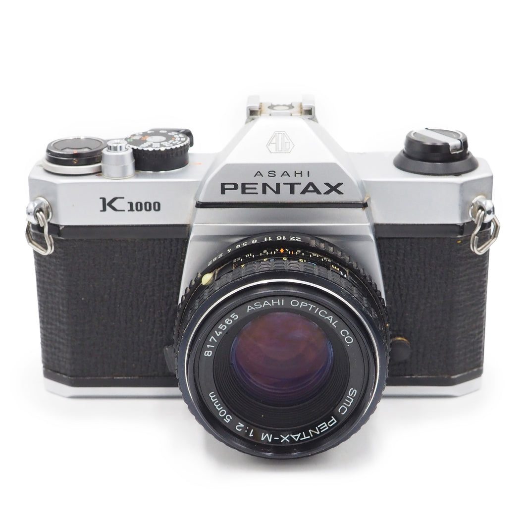 Pentax K1000 with 50mm f/2 SMC Lens - USED