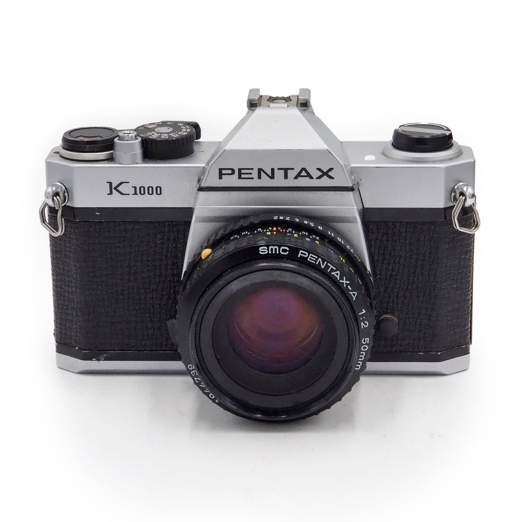 Pentax K1000 with 50mm f/2 SMC Lens - USED