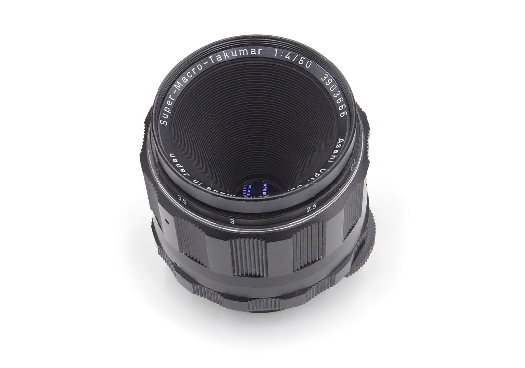 Pentax Super Macro Takumar 50mm f/4 M42 Mount Lens - USED