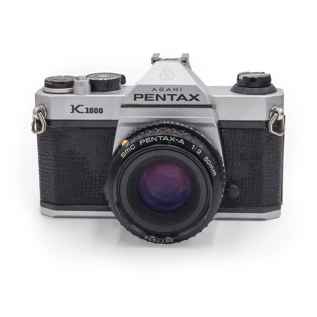 Pentax K1000 with 50mm f/2 SMC Lens - USED