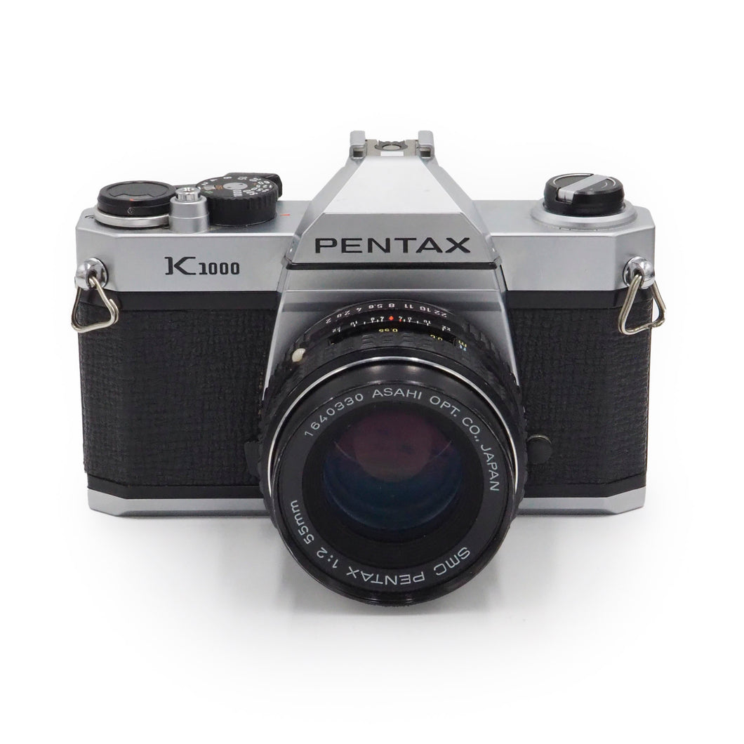 Pentax K1000 with 55mm f/2 SMC Lens - USED
