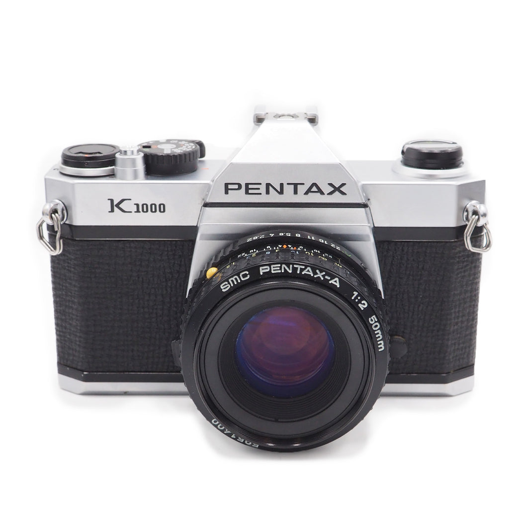 Pentax K1000 with 50mm f/2 SMC Lens - USED