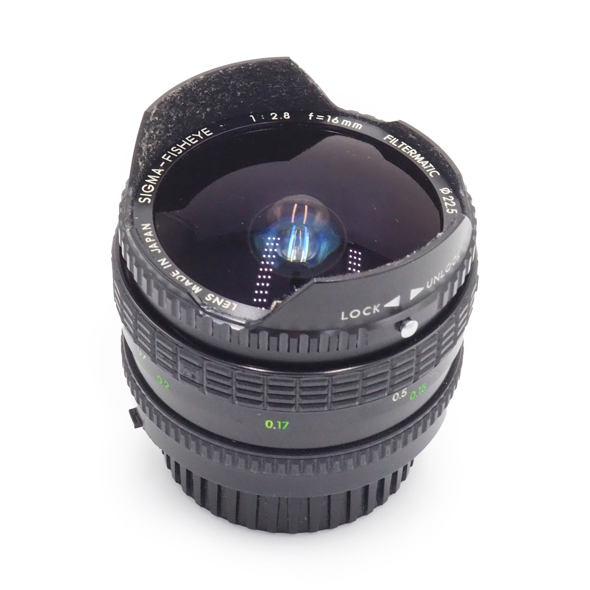Sigma 16mm f/2.8 Fisheye Filtermatic Lens for Nikon F - USED
