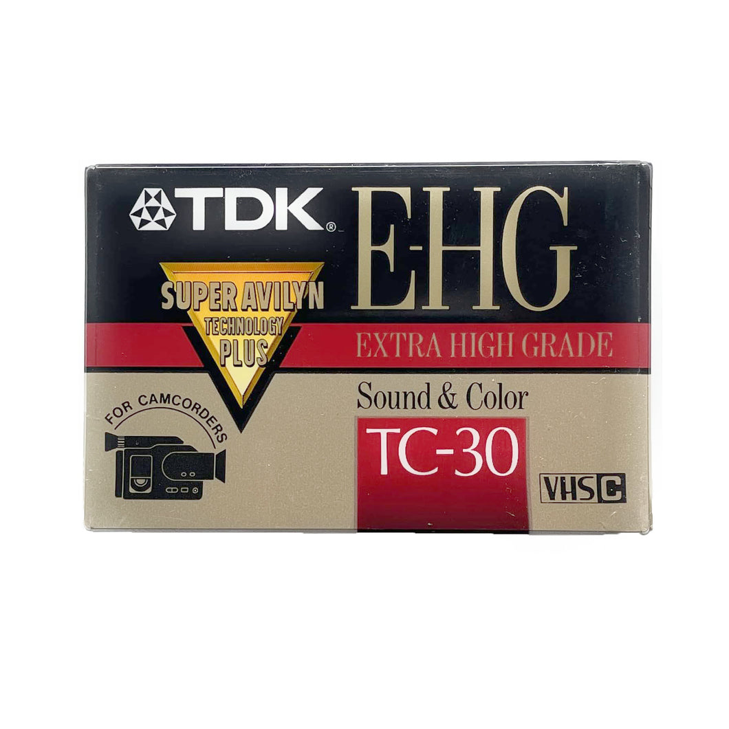 TDK EHG VHS-C PRO 30 Minute Video Cassette Tape