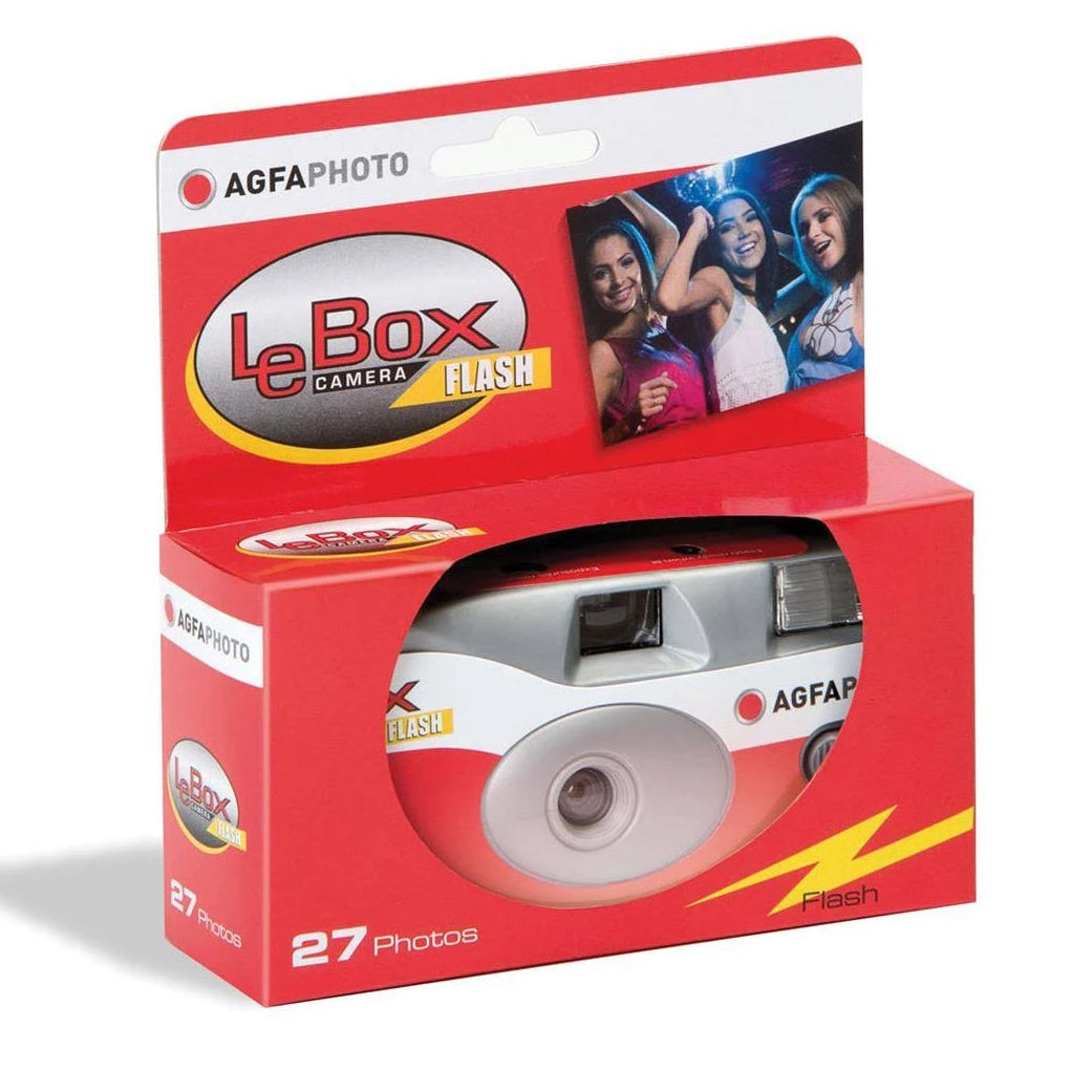 Agfa Photo LeBox Single Use 35mm Film Camera with Flash - 27 Exposures - ISO-800
