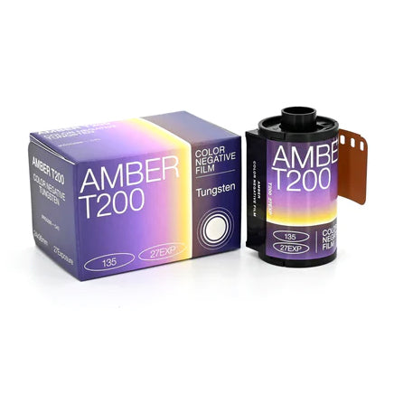 Amber T200 200 ISO Color Negative Tungsten Movie Film - 35mm - 27 Exposure