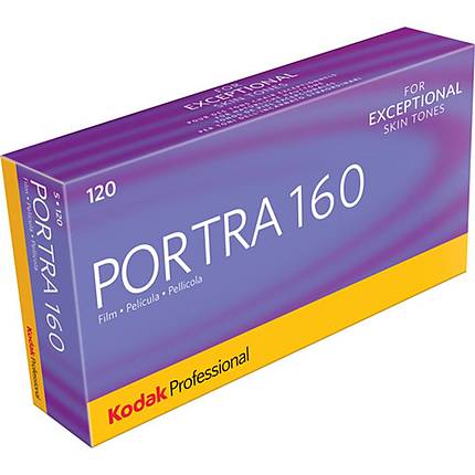 Kodak Professional Portra 160 Color Negative Film - 120 Roll Film - 5 Pack