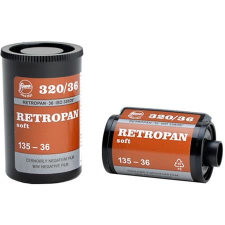 Foma Retropan 320 Black and White Negative Film - 35mm Roll Film