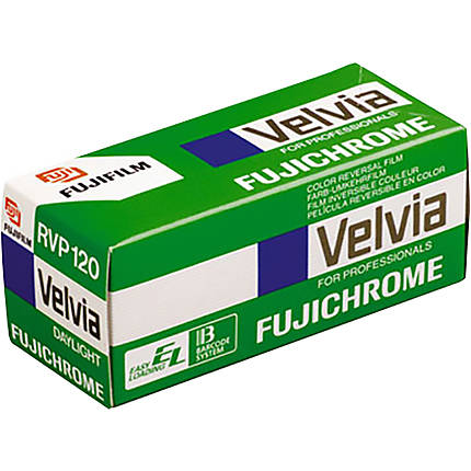 Fujifilm Fujichrome Velvia RVP 100 Color Slide Film - 120 Roll Film