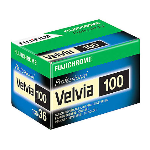 Fujifilm Fujichrome Velvia RVP 100 Color Slide Film - 35mm Roll Film - 36 Exposures