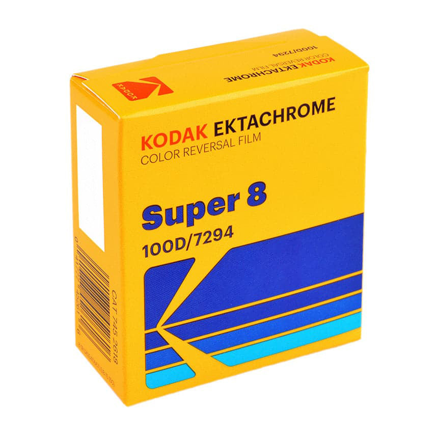 Kodak Ektachrome 100D Color Transparency Super 8 Movie Film - 7294 - 50' Reel