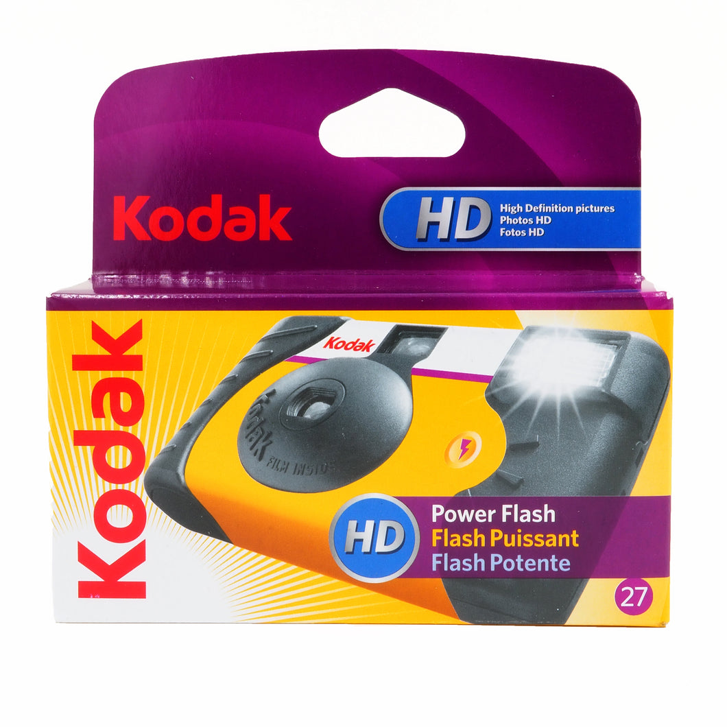 Kodak Power Flash 35mm One-Time-Use Disposable Camera - ISO-800, 27 Exp.