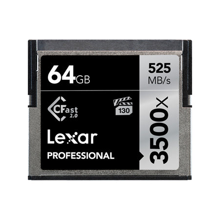 Lexar 64GB Professional 3500x CFast 2.0 Memory Card