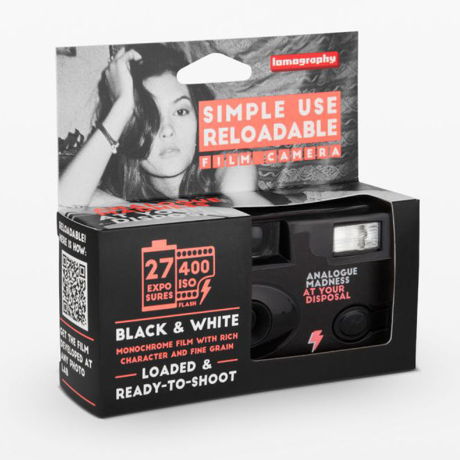 Lomography Simple Use Black & White 35mm Camera - 27 Exposure