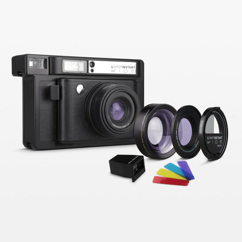 Lomography Lomo’Instant Wide Camera and Lenses - Black