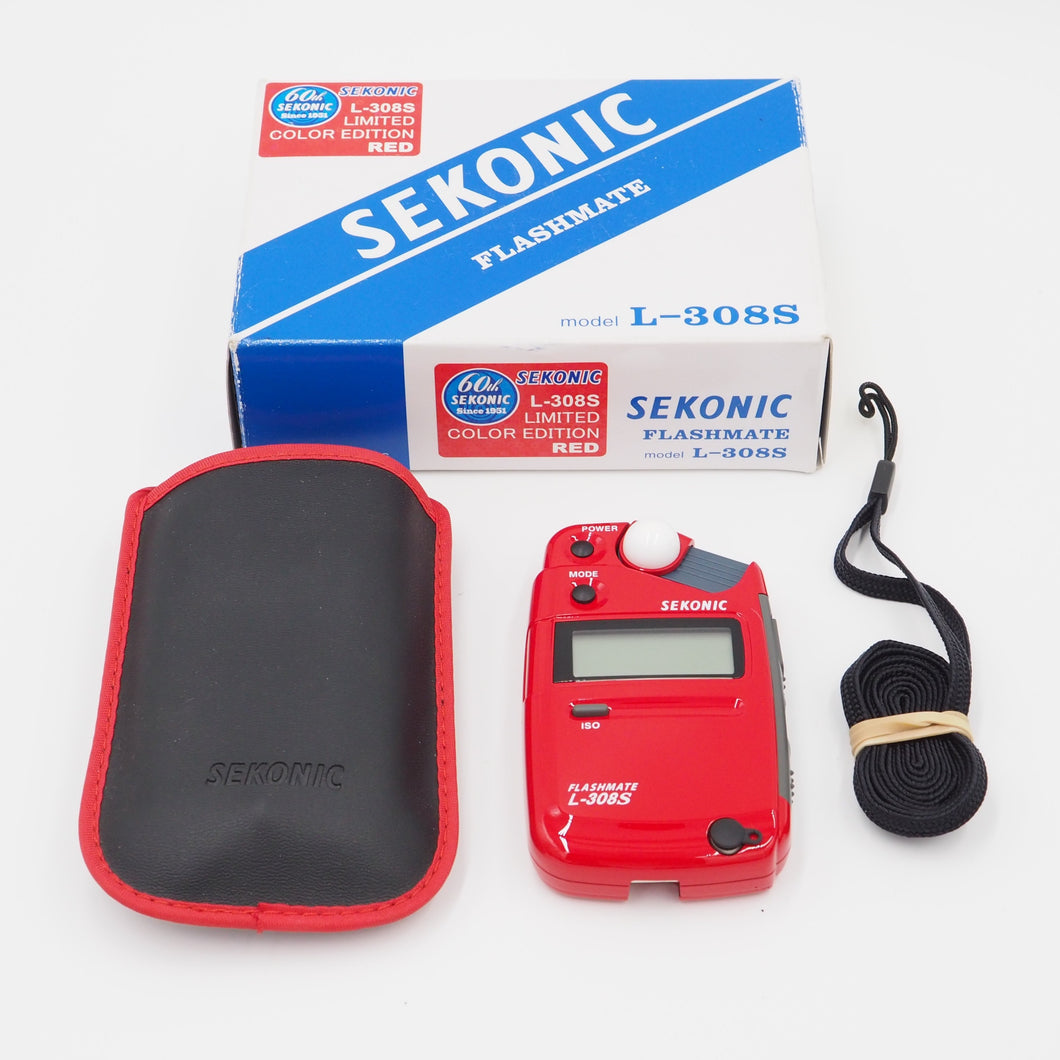 Sekonic Flashmate L-308S Light Meter Limited Edition Red - USED