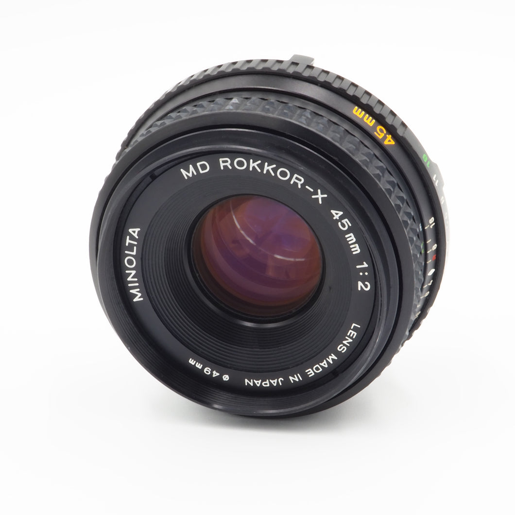 Minolta 45mm f/2 MD Rokkor X Lens - USED