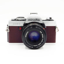Load image into Gallery viewer, Minolta XG1 with MD 50mm f/1.7 Lens - Burgundy Leatherette - USED
