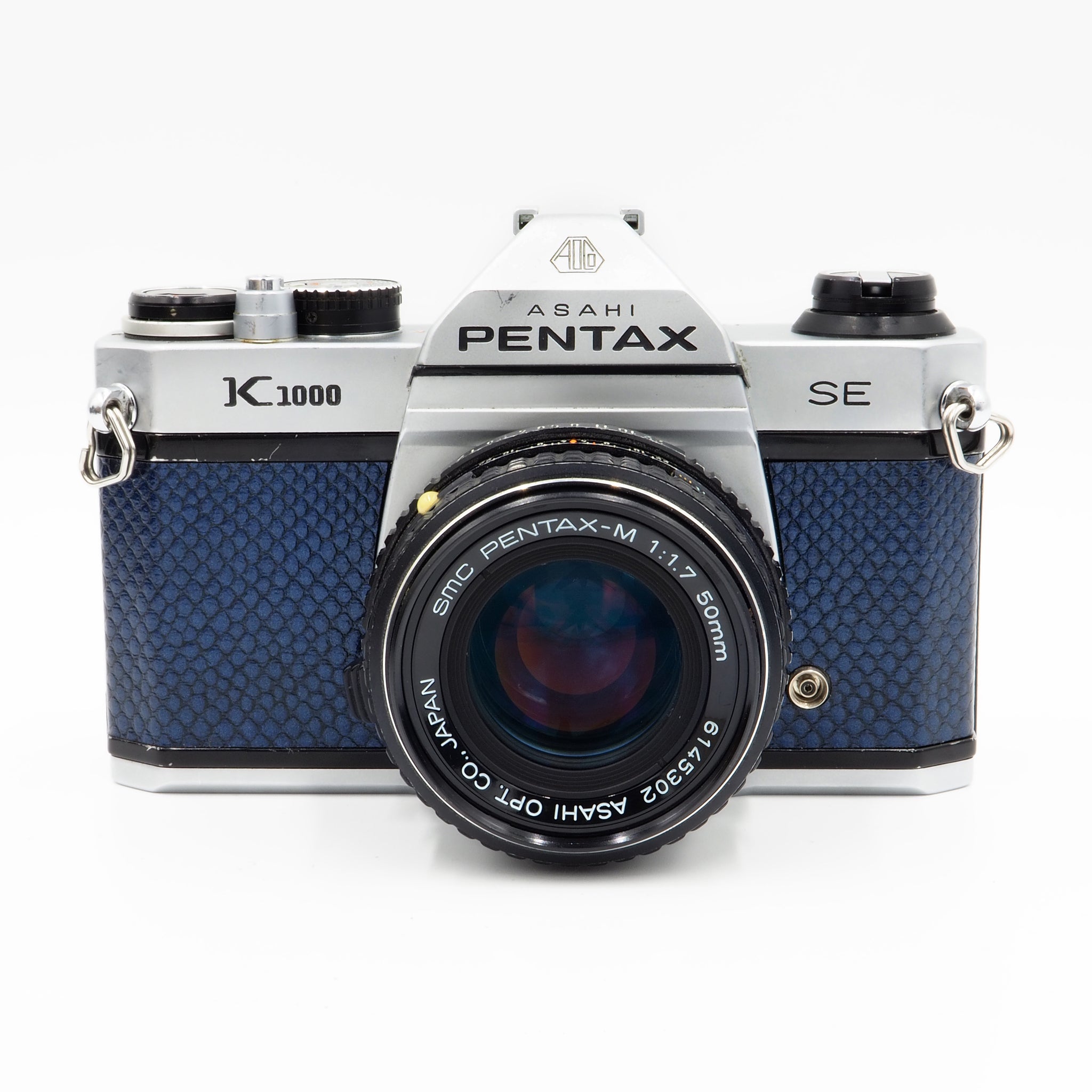 Pentax K1000 SE - Blue Leatherette - with 50mm f/1.7 Lens - USED – Austin  Camera