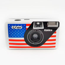 Load image into Gallery viewer, Konica U-Mini 35mm Camera - American Flag Edition- USED
