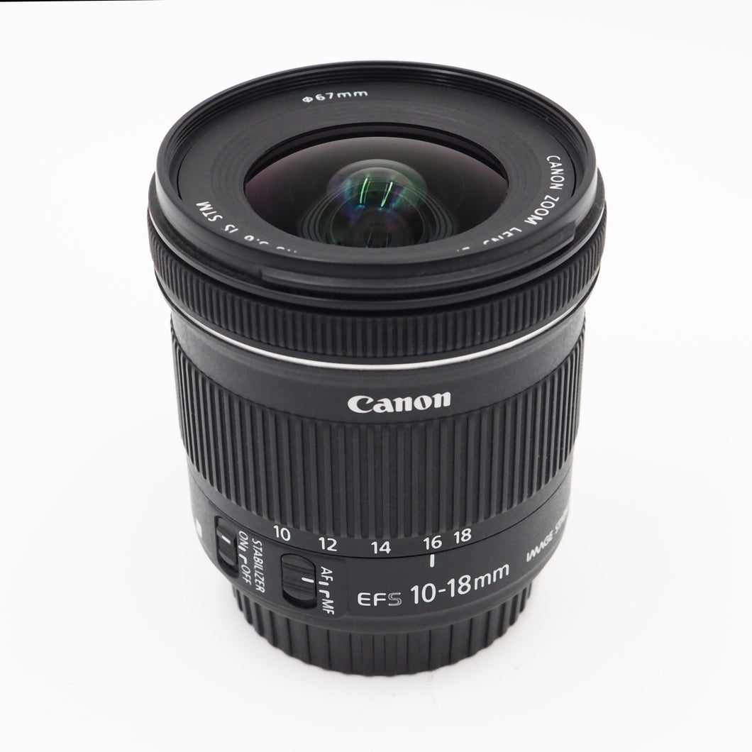 Canon 10-18mm f/4.5-5.6 IS EF-S STM Wide Angle Lens - USED