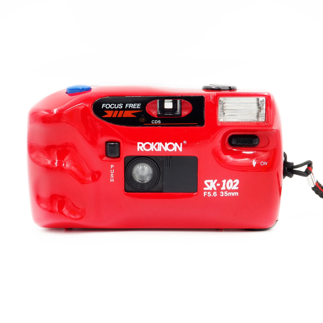 Rokinon SK-102 - 35mm Film Camera - Red - USED