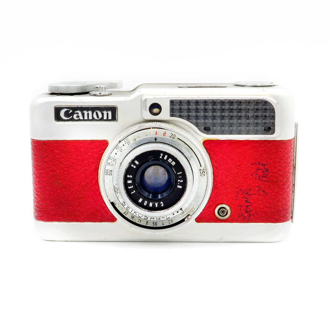 Canon Demi 35mm Half Frame Camera - Red Leatherette - USED