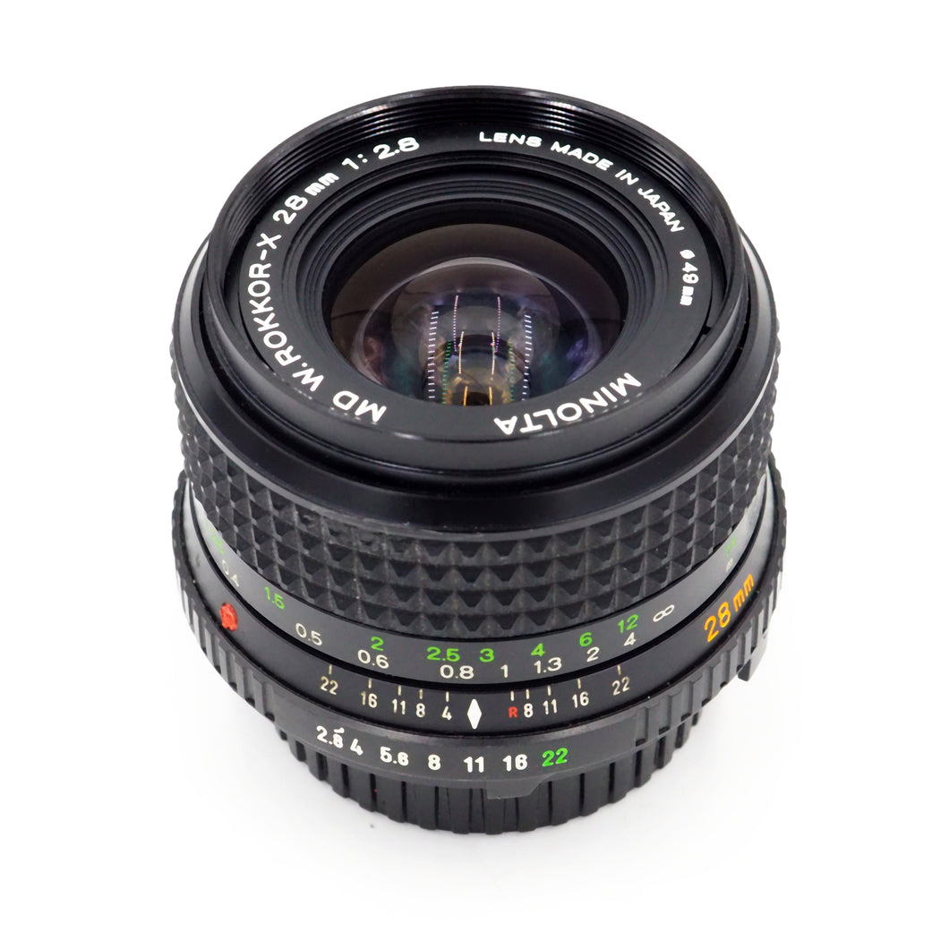 Minolta 28mm f/2.8 MD Rokkor-X Lens - USED