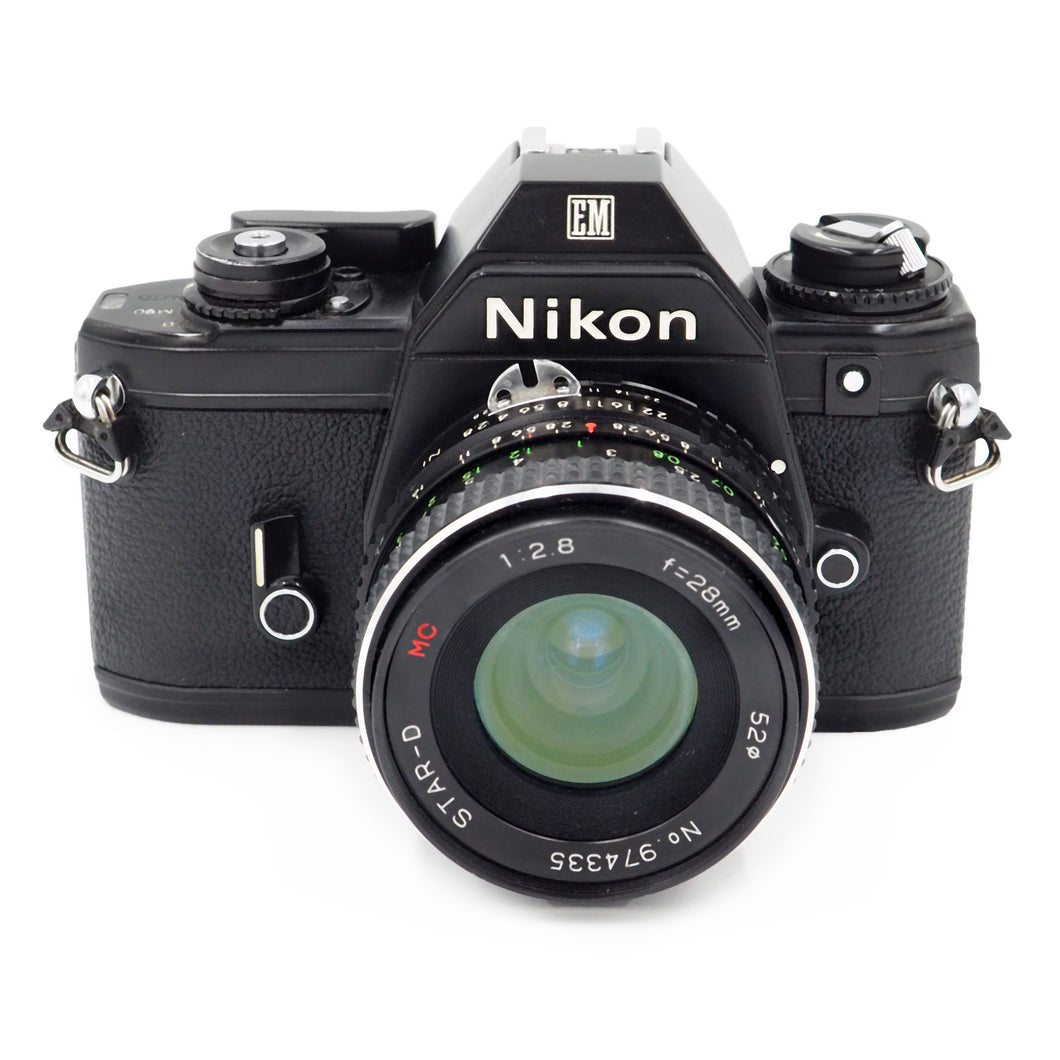 Nikon EM with Star-D 28mm f/2.8 Lens - USED