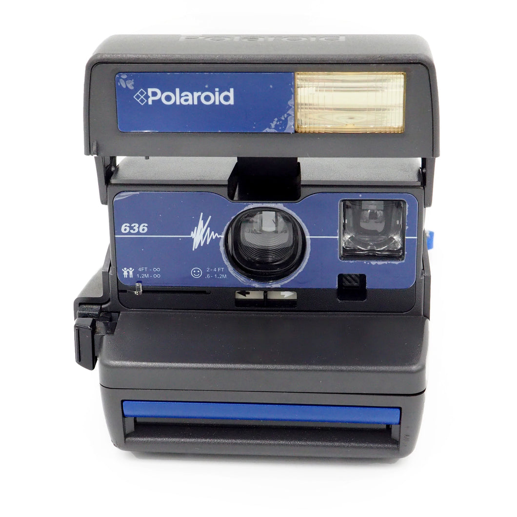Polaroid 636 Special Edition Blue Instant 600 Film Camera - USED