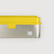 Load image into Gallery viewer, Reto Kodak 120 / 35mm Film Case - Yellow Lid / Silver Body
