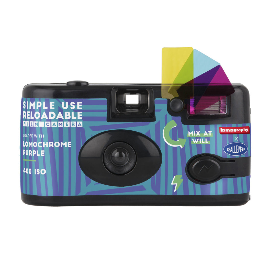Lomography Lomochrome Purple Simple Use Reusable 35mm Film Camera - Challenger Edition