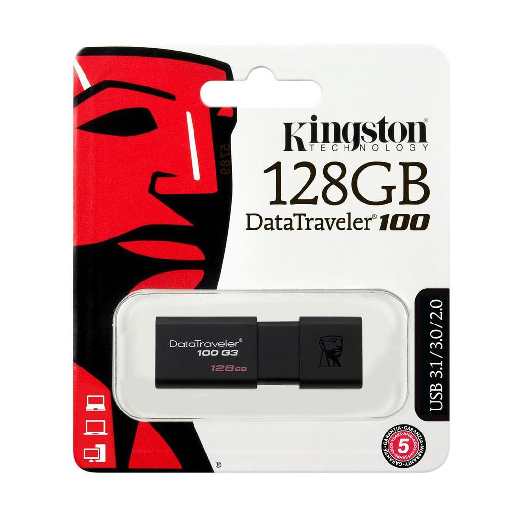 Kingston 128GB Data Traveler 100 USB 3.0 Flash Drive