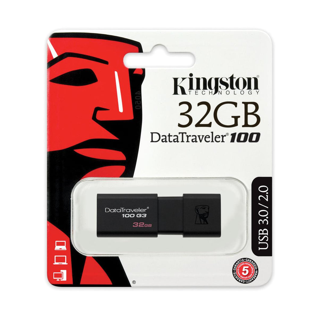 Kingston 32GB Data Traveler 100 USB 3.0 Flash Drive