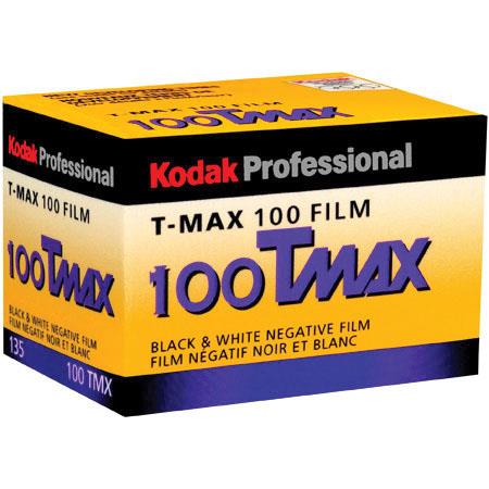 Kodak Professional T-Max 100 Black and White Negative Film - 35mm Roll Film - 36 Exposures